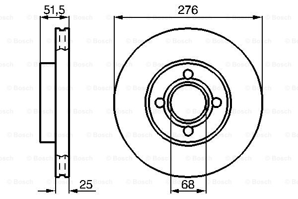 Disc frana 0 986 478 549 BOSCH