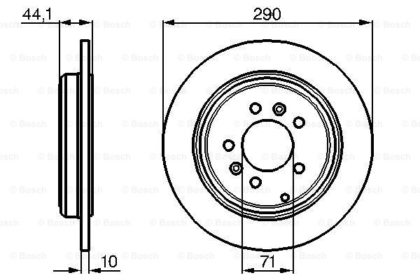 Disc frana 0 986 478 556 BOSCH