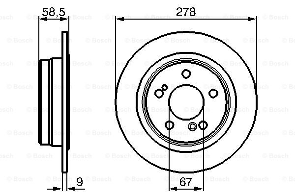 Disc frana 0 986 478 565 BOSCH
