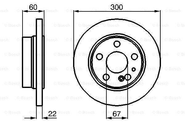 Disc frana 0 986 478 566 BOSCH