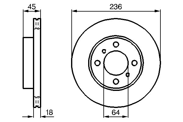 Disc frana 0 986 478 572 BOSCH