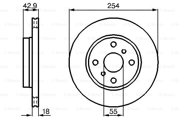 Disc frana 0 986 478 585 BOSCH