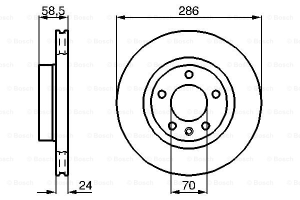 Disc frana 0 986 478 594 BOSCH