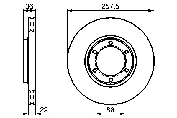 Disc frana 0 986 478 596 BOSCH