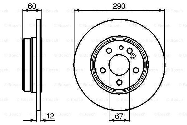 Disc frana 0 986 478 607 BOSCH