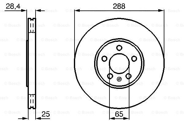 Disc frana 0 986 478 619 BOSCH