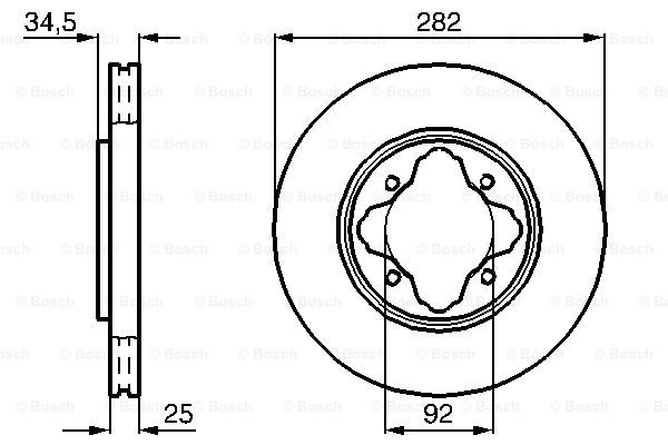 Disc frana 0 986 478 634 BOSCH