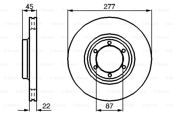 Disc frana 0 986 478 635 BOSCH