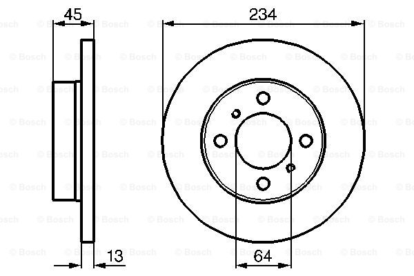 Disc frana 0 986 478 636 BOSCH