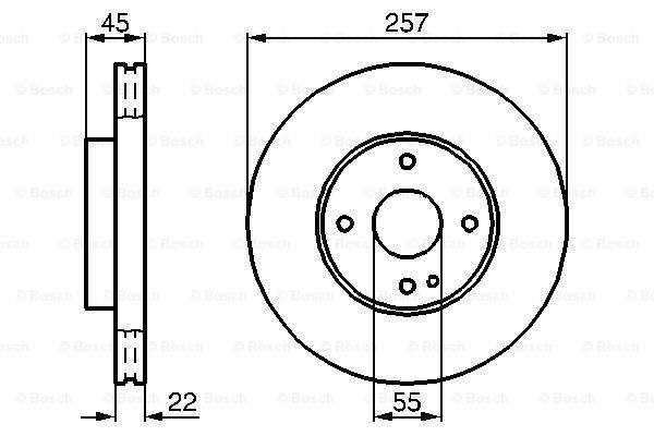 Disc frana 0 986 478 638 BOSCH
