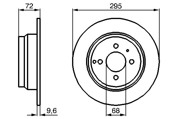 Disc frana 0 986 478 640 BOSCH