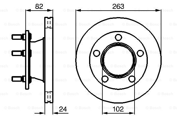 Disc frana 0 986 478 643 BOSCH