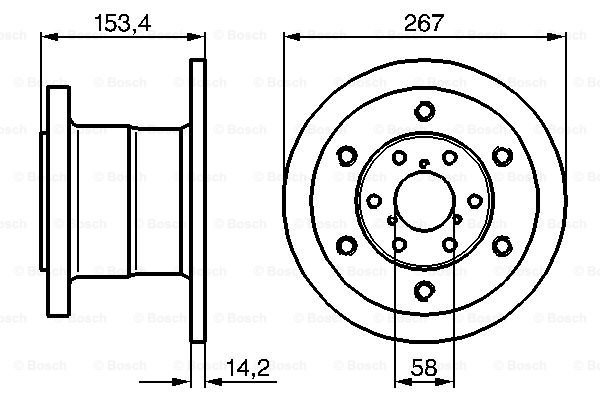 Disc frana 0 986 478 647 BOSCH