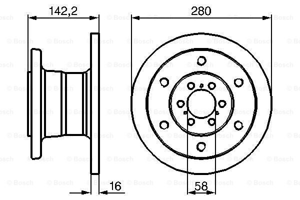 Disc frana 0 986 478 649 BOSCH