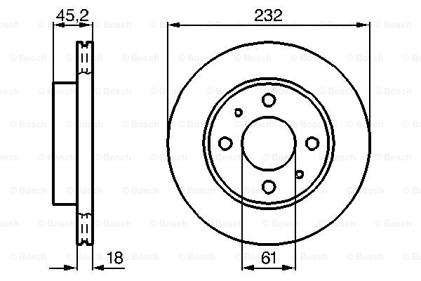 Disc frana 0 986 478 650 BOSCH