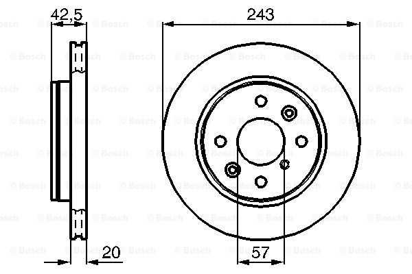 Disc frana 0 986 478 659 BOSCH