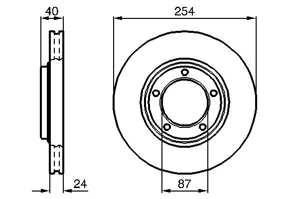 Disc frana 0 986 478 663 BOSCH