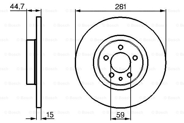 Disc frana 0 986 478 668 BOSCH