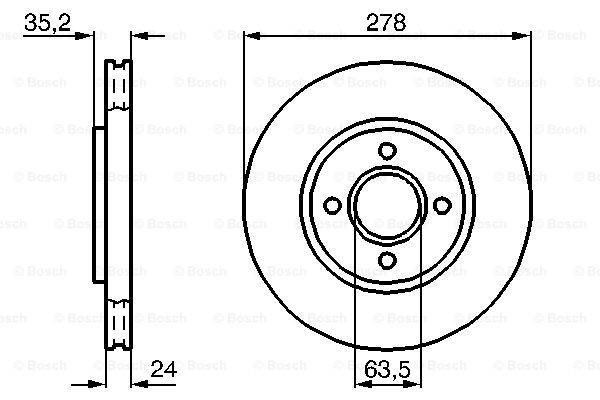 Disc frana 0 986 478 670 BOSCH