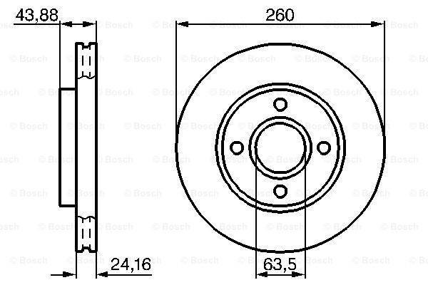 Disc frana 0 986 478 671 BOSCH