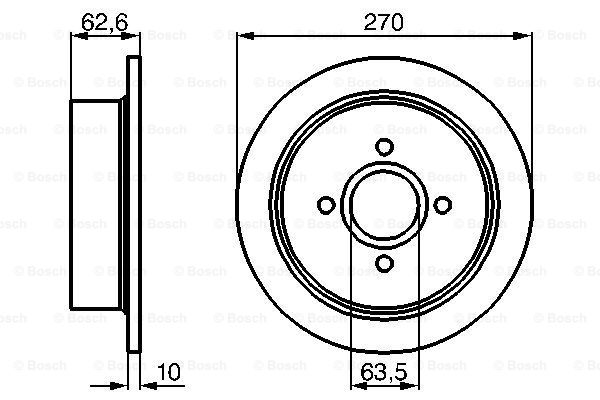 Disc frana 0 986 478 672 BOSCH