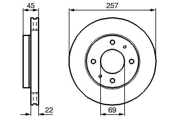 Disc frana 0 986 478 673 BOSCH