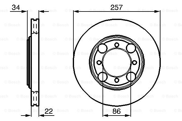 Disc frana 0 986 478 675 BOSCH