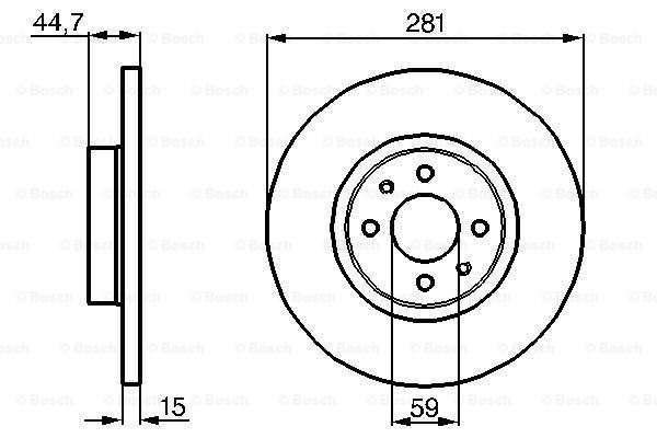 Disc frana 0 986 478 677 BOSCH