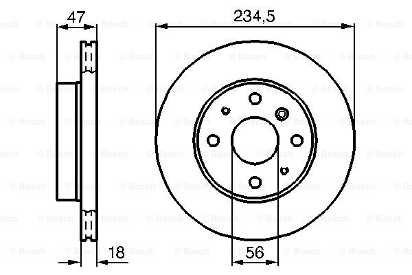 Disc frana 0 986 478 684 BOSCH