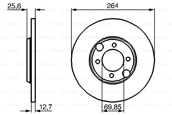 Disc frana 0 986 478 689 BOSCH