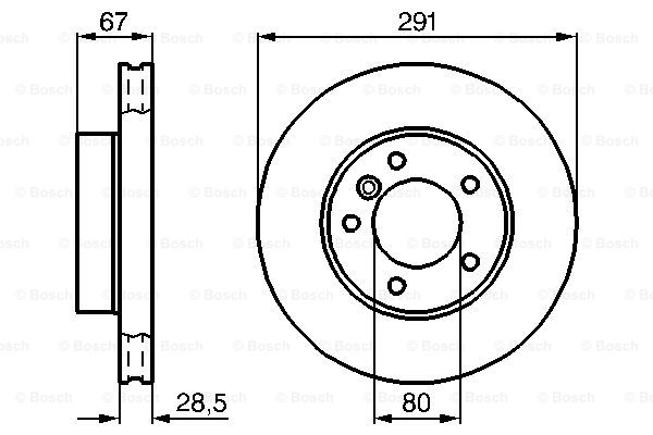 Disc frana 0 986 478 691 BOSCH