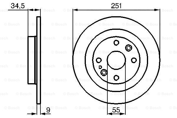 Disc frana 0 986 478 701 BOSCH