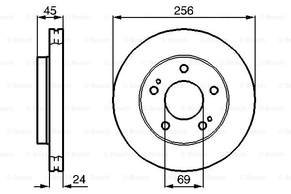 Disc frana 0 986 478 708 BOSCH