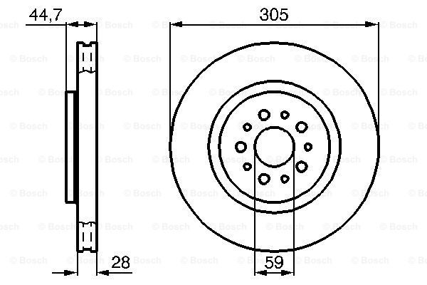 Disc frana 0 986 478 711 BOSCH