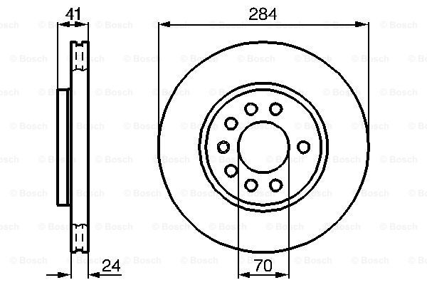 Disc frana 0 986 478 717 BOSCH