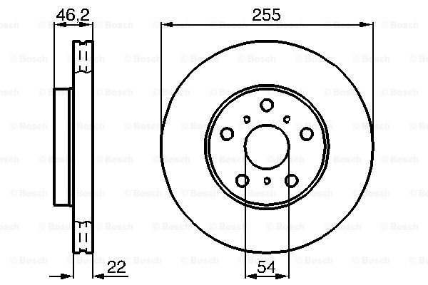 Disc frana 0 986 478 725 BOSCH