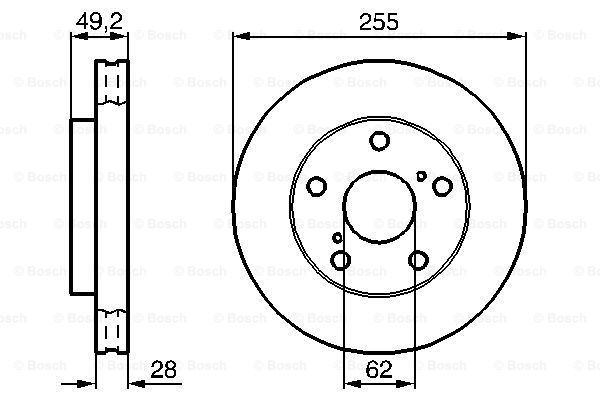 Disc frana 0 986 478 726 BOSCH