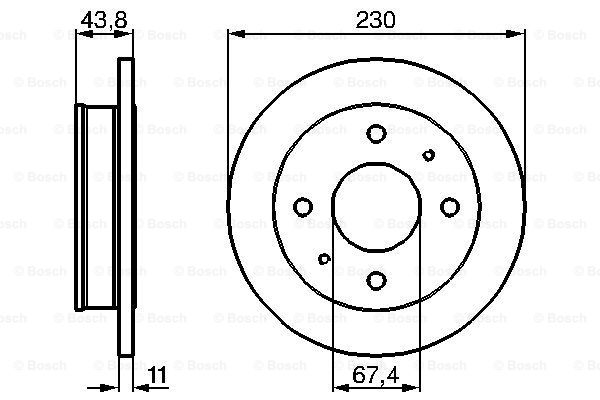 Disc frana 0 986 478 727 BOSCH