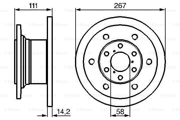 Disc frana 0 986 478 742 BOSCH