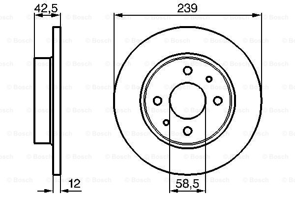 Disc frana 0 986 478 747 BOSCH