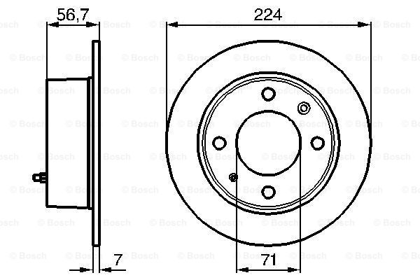 Disc frana 0 986 478 749 BOSCH
