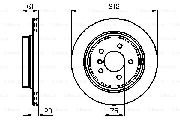 Disc frana 0 986 478 763 BOSCH