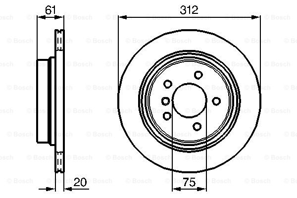 Disc frana 0 986 478 768 BOSCH