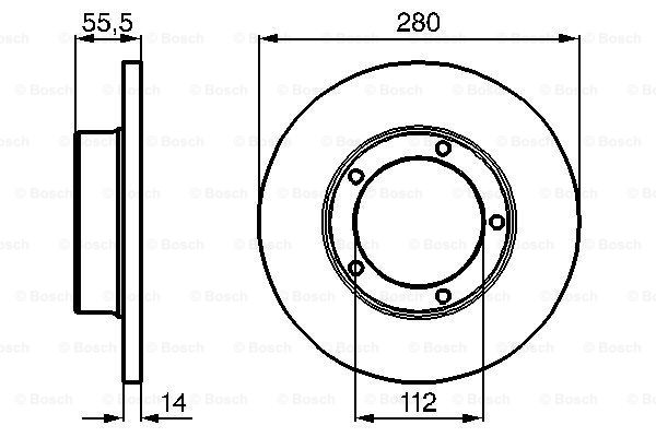 Disc frana 0 986 478 770 BOSCH