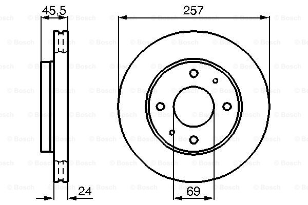 Disc frana 0 986 478 774 BOSCH