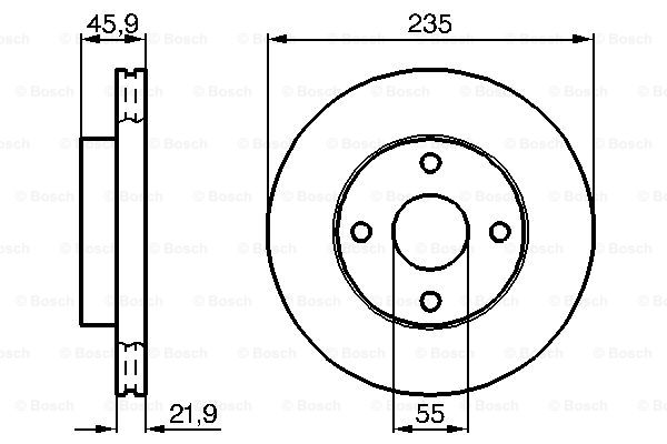 Disc frana 0 986 478 787 BOSCH