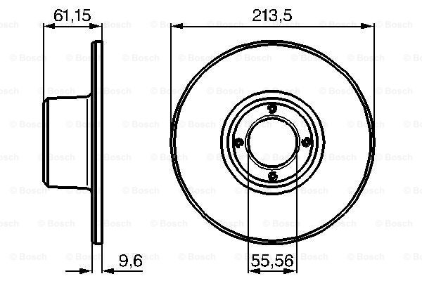 Disc frana 0 986 478 811 BOSCH