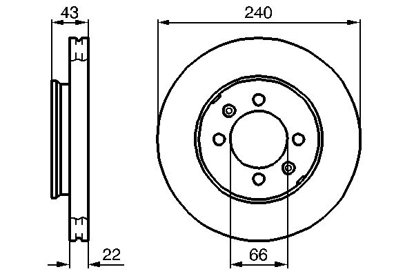 Disc frana 0 986 478 813 BOSCH