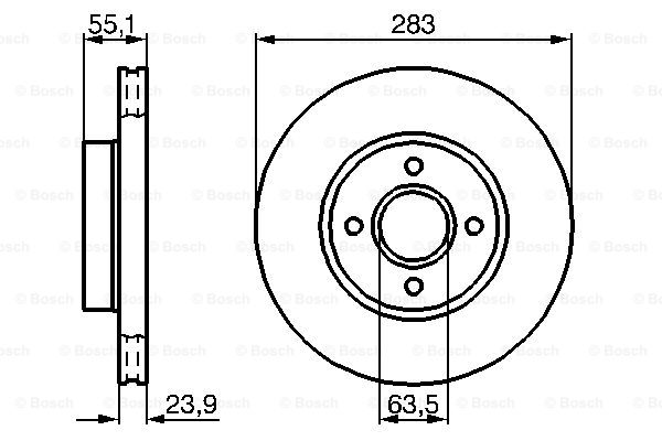 Disc frana 0 986 478 814 BOSCH