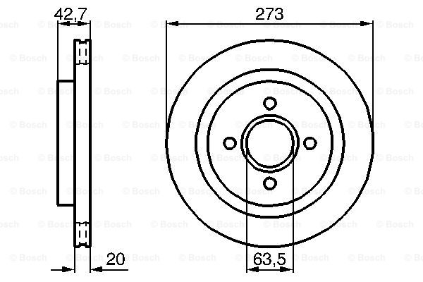 Disc frana 0 986 478 816 BOSCH